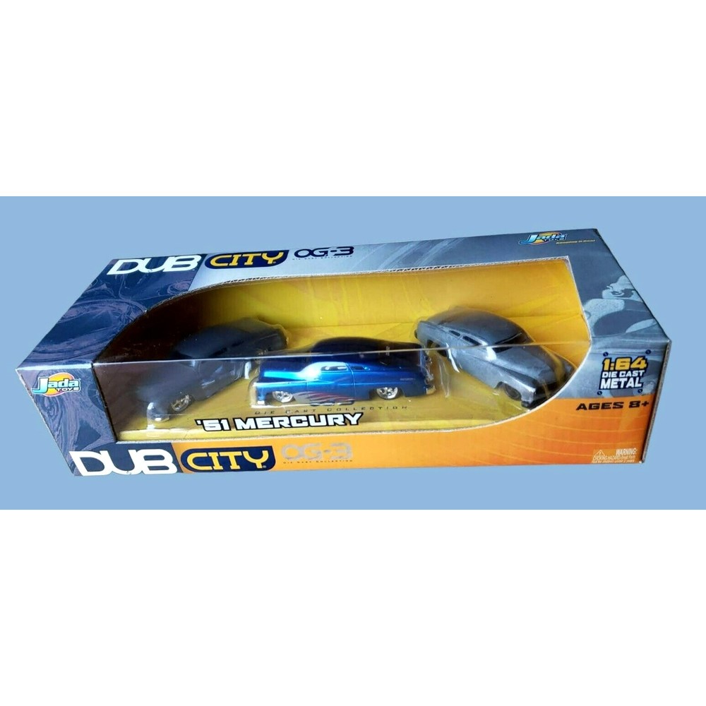 2004 Jada Toys DUB CITY OG-3 Collection '51 Mercury Blue Grey 1:64 MOC